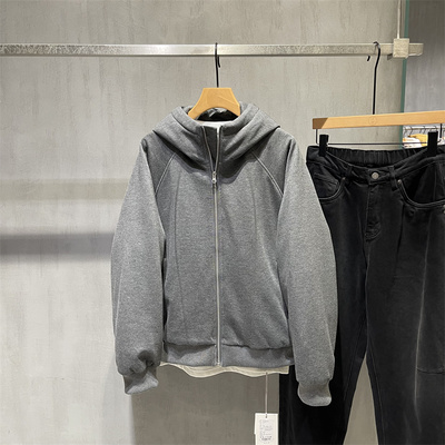 轻量90白鸭绒连帽短款羽绒服男