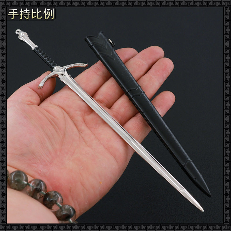 指环王道具武器甘道夫佩剑敌击剑带鞘刀剑兵器合金模型摆件手办