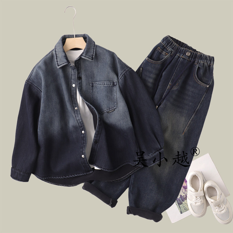 吴小越w1752男童牛仔外套同学痞帅男孩秋冬新款衬衣版型秋款大童,童装/婴儿装/亲子装,儿童牛仔外套,淘宝优惠券,粉丝福利购,淘宝优惠卷