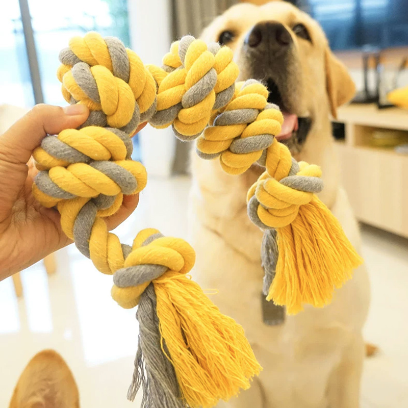 拔河解闷神器嘶咬大型犬绳结玩具