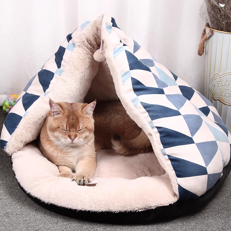 猫窝四季通用深度睡眠冬天猫房子