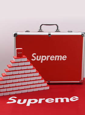 家用手搓麻将中大号卡通麻将牌宿舍抖音定制潮牌网红款红牌麻雀牌