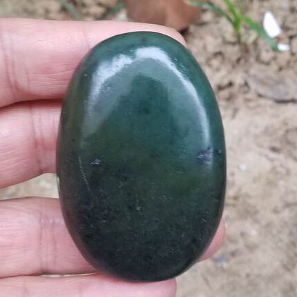 天然和田玉碧玉原石籽料毛料吊坠手把件重114克67*45*19MM处理价