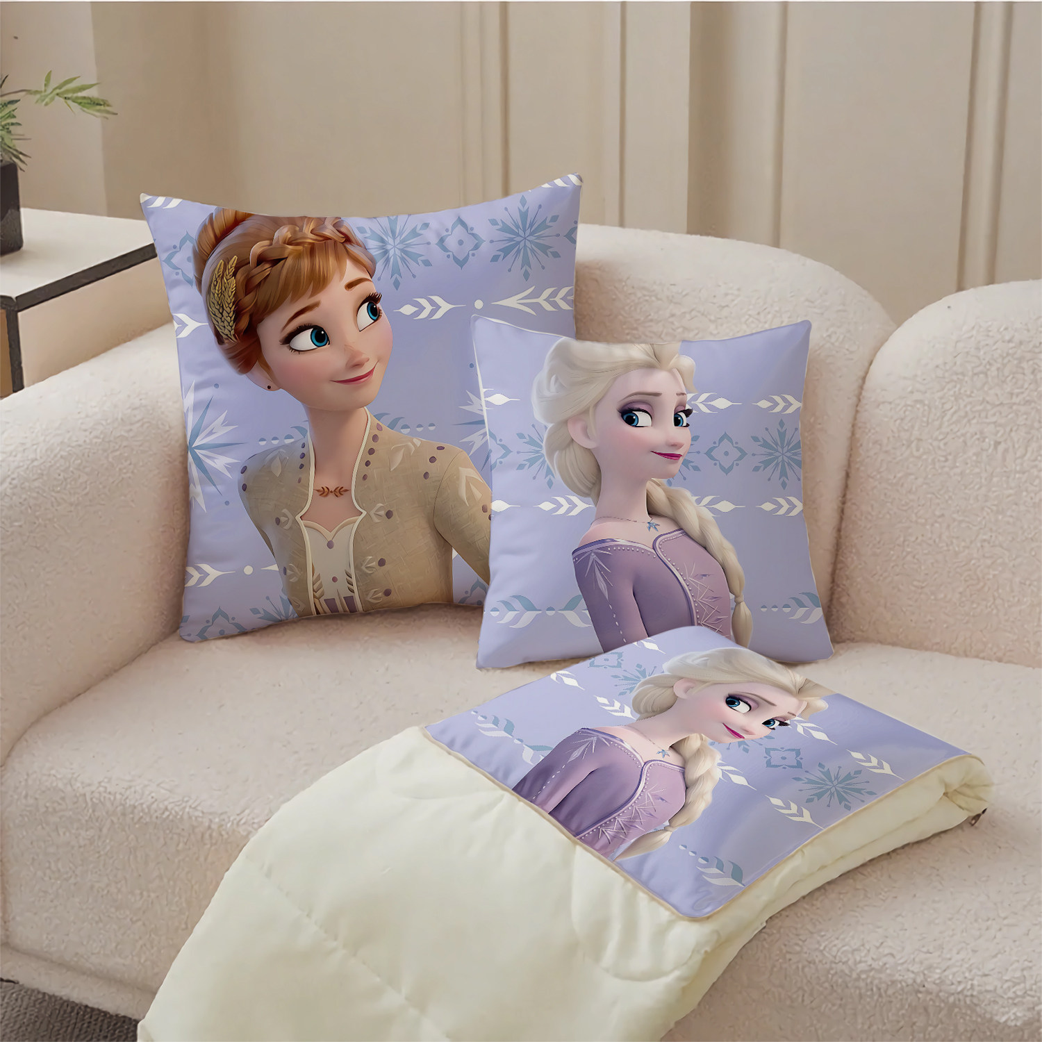 冰雪奇缘抱枕超软两用多功能空调被办公抱枕被子二合一被子,居家布艺,抱枕被,淘宝优惠券,粉丝福利购,淘宝优惠卷