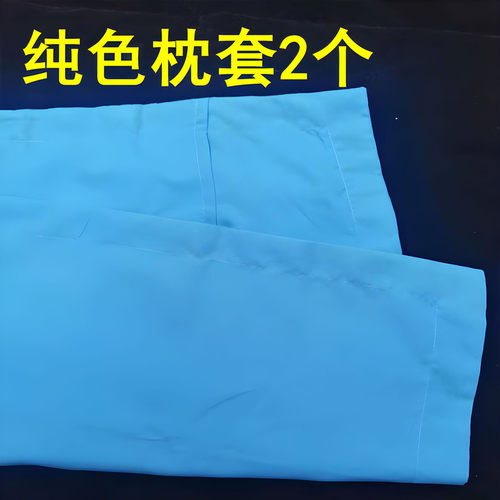 纯色枕套一对装成人枕头套单人