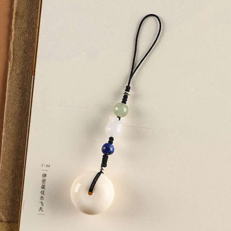 复古金丝白贝手机链 汽车钥匙挂件女创意编织绳面包圈手机饰品男,3C数码配件,手机挂件/手机链,淘宝优惠券,粉丝福利购,淘宝优惠卷