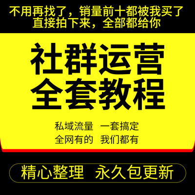 私域流量社群 运营sop短视频策划管理营销 计划书方案表格模板ppt