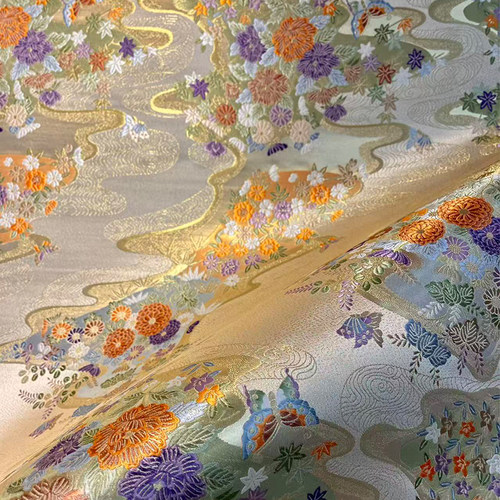 日系和风西阵织提花绸缎汉服布料