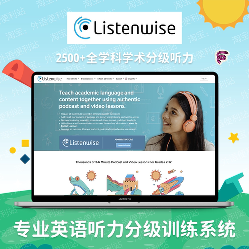 英语听力分级系统Listenwise英语口语播客蓝思值提高考试听力备考