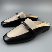 小香风包头拖ins真羊皮轻便凉鞋 新款 2025夏季 高品质品牌真皮女鞋