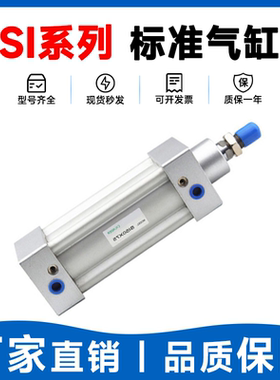 亚德客标准气缸SI80/100/125-25-50-75-100-125-150-175-200-S