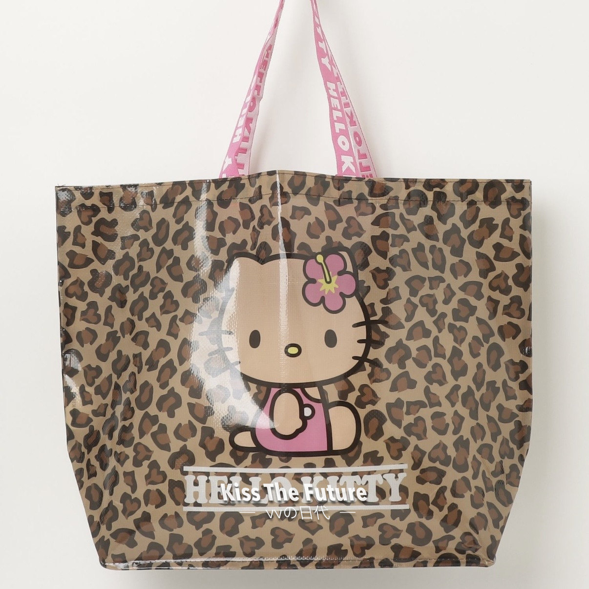 Sanrio/三丽鸥日本正品代购豹纹kitty超大鱼皮袋单肩包库洛米