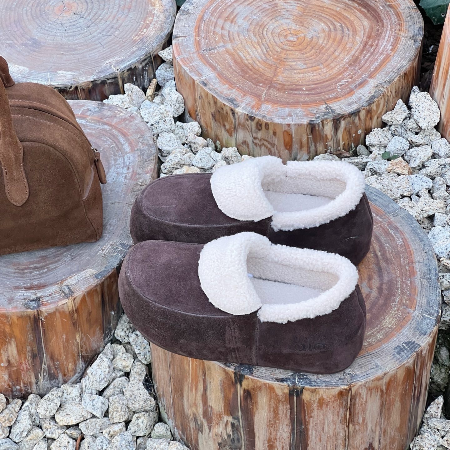 2025秋冬新款真皮复古厚底勃肯鞋