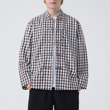 春夏中式亚麻棉麻啊格子长袖衬衫大码风汉服A321-1-C632-P75，男装衬衫，电商A321-1（原钱塘6020）