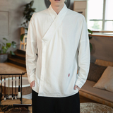 风男装亚麻长袖T恤唐装衬衣中式汉服佛系内搭A321-1-T821-P65，男装T恤，电商A321-1（原钱塘6020）
