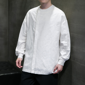 春夏提花风男女复古茶服新中式禅服打底汉服A321-1-T822-P65图片