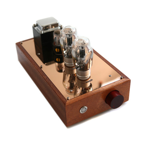 青柠6SN7电子管胆前级6U5C胆整流 hifi前置实木箱PM09-3TW直耦