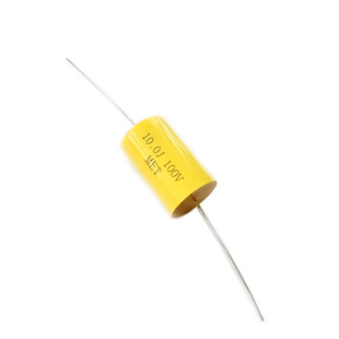 台湾CYC 10uF100V MKT薄膜无感电容器 轴向铜脚 耦合分频 31X19