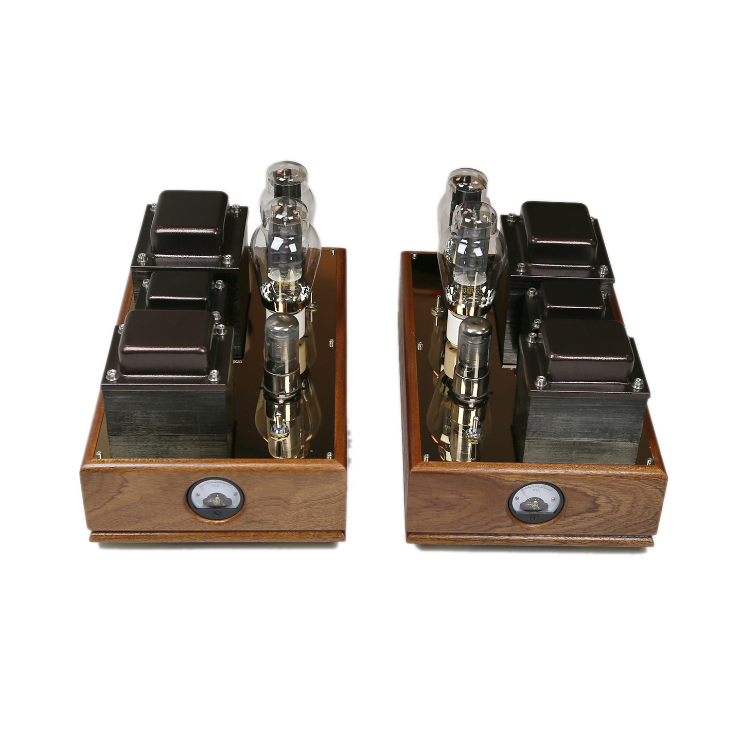 分体300B胆机手工搭棚镜像对称