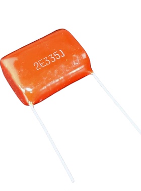 250V335J CBB22金属化薄膜电容 3.3UF CBB 2E335J 脚距25MM棕色