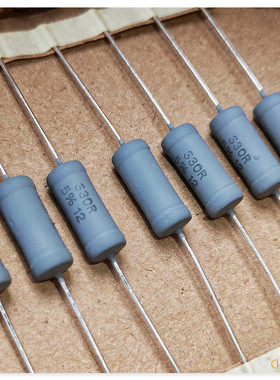 威世VISHAY(PHILIPS) 330欧姆5W 高精密绕线电阻铜脚胆前级阴极用