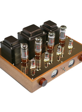 EL34 5881 KT66推挽 12AX7 12AU7 三极电子管胆机功放25W固定偏压