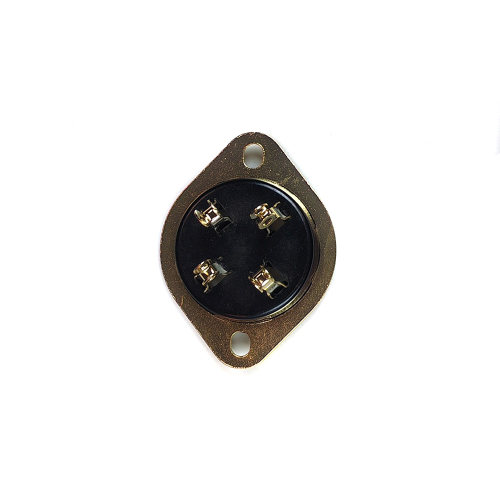 镀金电木四脚4脚电子管座 300B 2A3 82 83 45 811搭棚用 开孔34MM