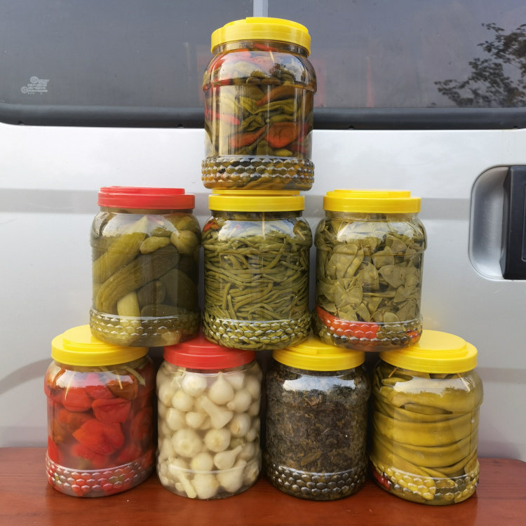 安徽农家泡菜豇豆长豆酸黄瓜腌洋河姜扁豆刀豆辣椒腌酸菜咸菜桶装