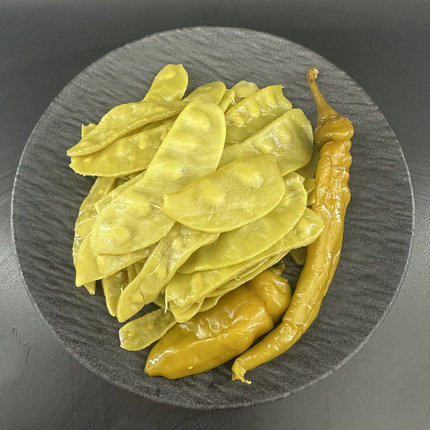 泡扁豆腌梅豆角眉豆月牙菜安徽六安农家酸菜咸菜腌菜开胃下饭小菜