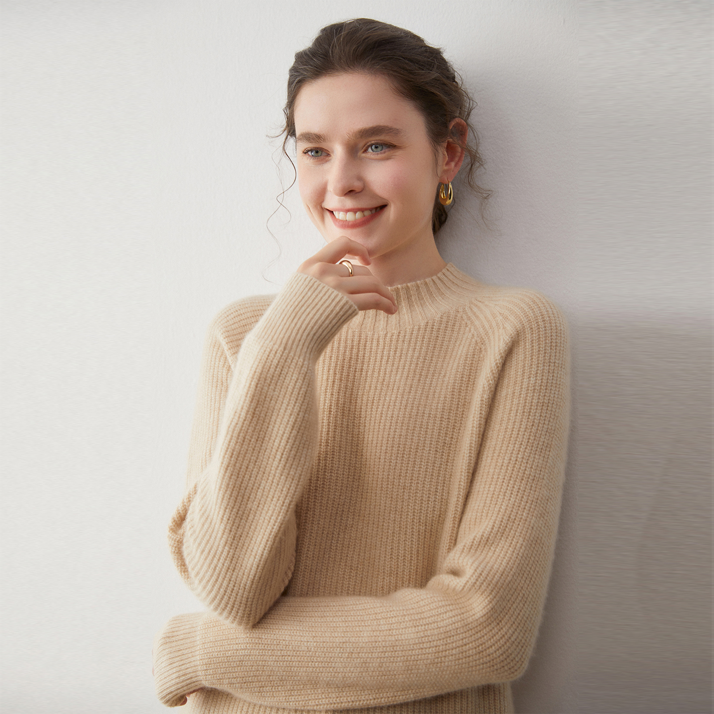 无缝加厚七针羊绒衫女毛衣打底