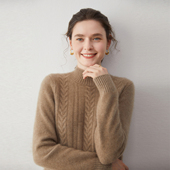 越穿越暖 打底 毛衣女新款 半高领加厚山羊绒衫 女秋冬显瘦内搭长袖