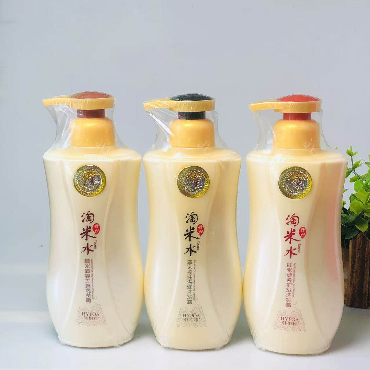 韩柏雅淘米水洗发水控油滋润改善毛躁适合多种发质瓶装300ml