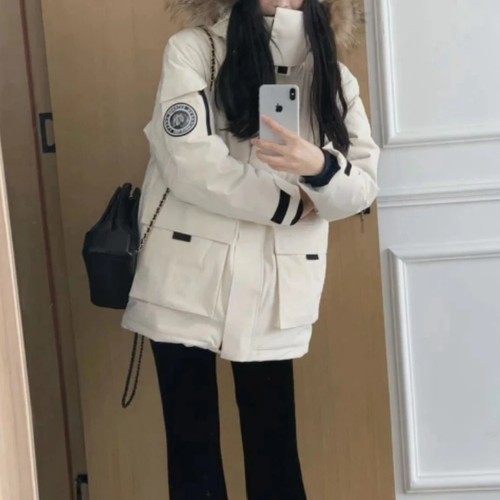 大码新款冬季毛领外套女棉服爆款