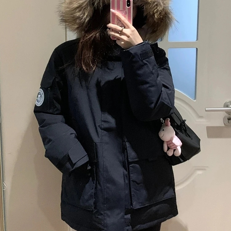 大码宽松简约工装外套女300斤