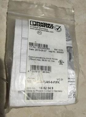 实 VS-08-BU-RJ45-6-F/PK 1652949 菲尼克斯 连接器 原