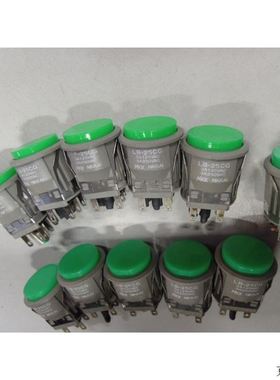 NKK 圆形按钮按键开关 LB-25CG 绿色