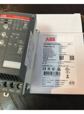 ABB软启动器1SFA896106R7000原装PSR12-600-705.