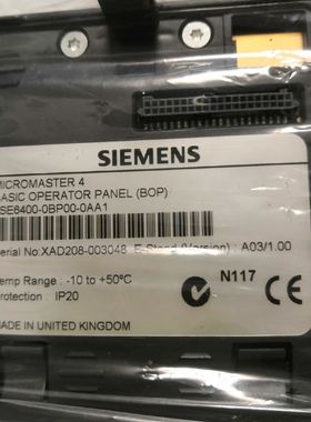 (请)6se6400-0bp00-0aa1面板,一块,实