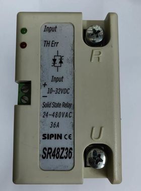 SR48Z36 输入10-32vdc 36A SSR固态台湾SIPIN矽品 单相电力调