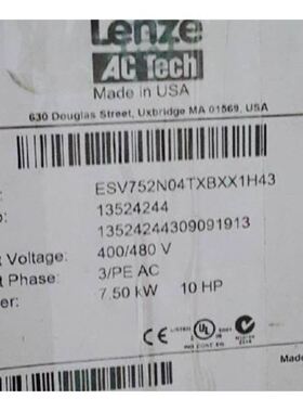 Lenze伦茨ESV752N04TXB变频器原装请旺旺