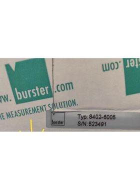 Burster8402-6010 8402-6005 523491 5KN 10KN 负荷传感