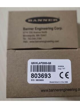 Q5XKLAF2000-Q8 BANNER邦纳激光测距位移传感器
