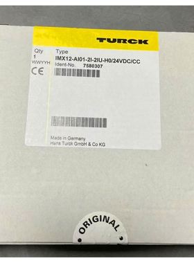 图尔克模拟量隔离栅 IMX12-AI01-2I-2IU-H0/24VDC/