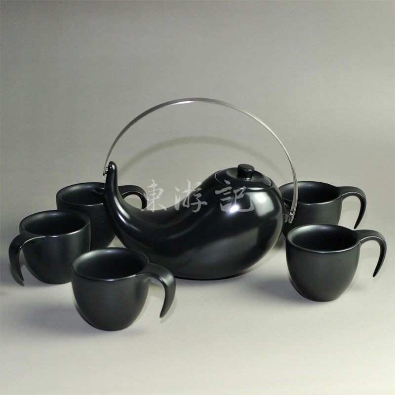 太极壶茶具（漆黑色）陶瓷茶具特色工艺礼品物商务外事 送外国人