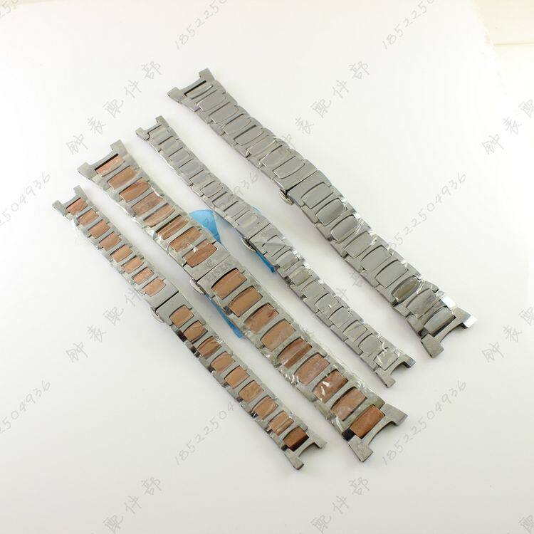 原色EISTA亚时达钨钢手表带3056G男款表链3056L女款本色钨金表带