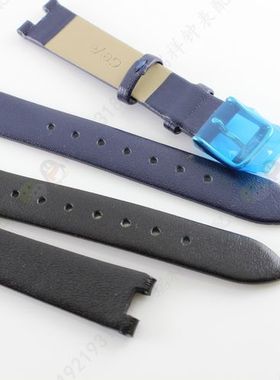 geya格雅牌原装女款76022L黑色手表带蓝色手表带表链76022凹口带