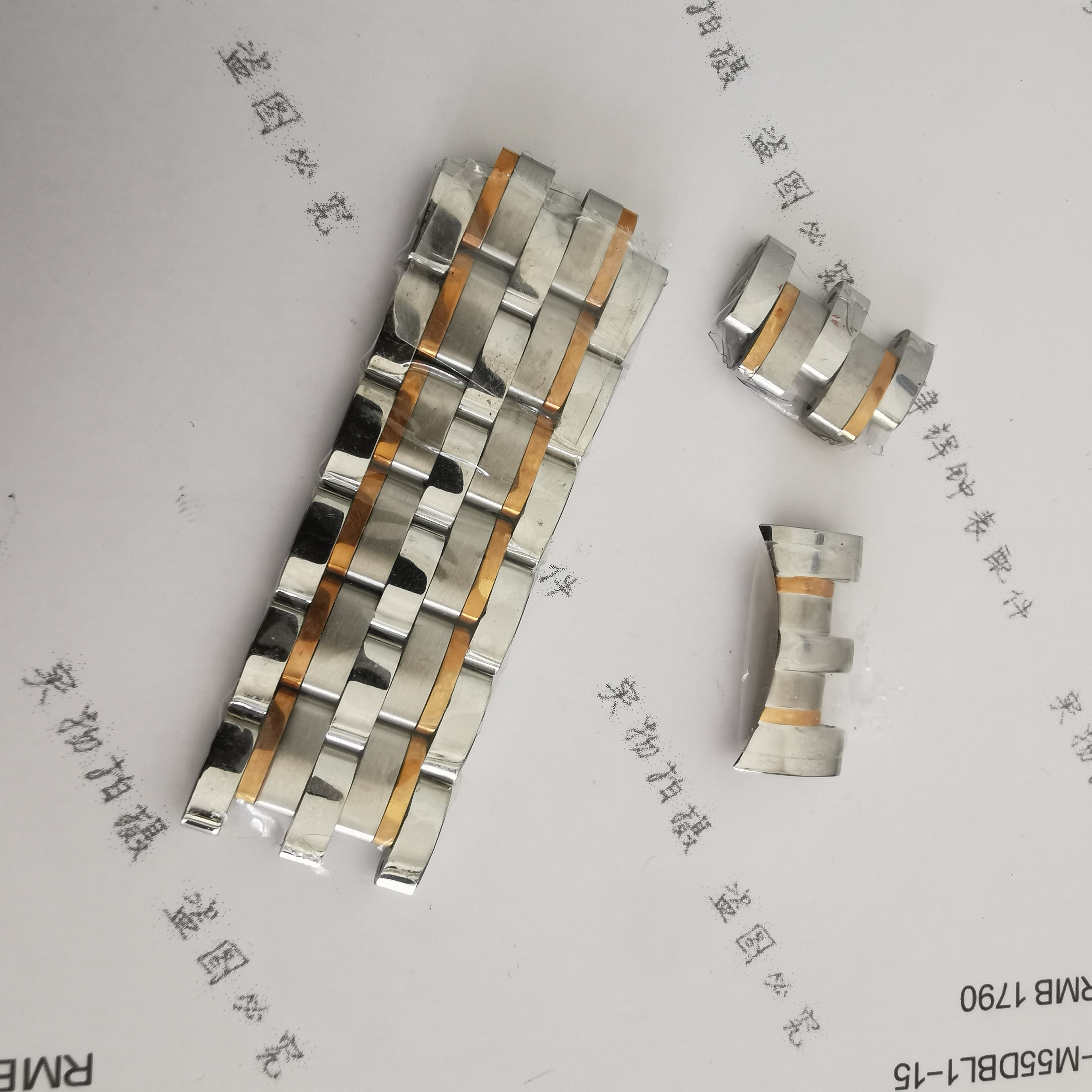 西腾手表带9039G男表链表扣表带节加长原装配件零件