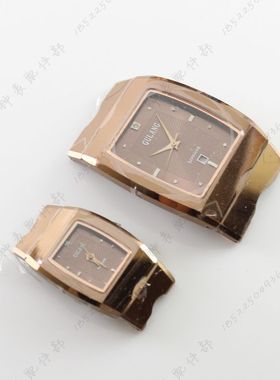 gulang古浪钨钢手表壳72072L玫瑰金表壳7207M男玻璃壳表镜零配件