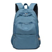 日常双肩包中号旅行男女休闲包学生书包防水尼龙旅游多兜布艺背包