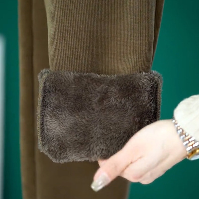 加绒裤子女冬季2025新款